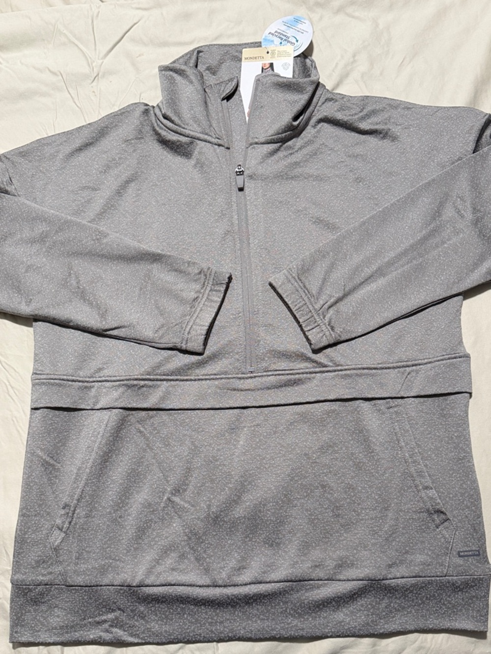 Mondetta Gray Half-Zip Women's Sweater
